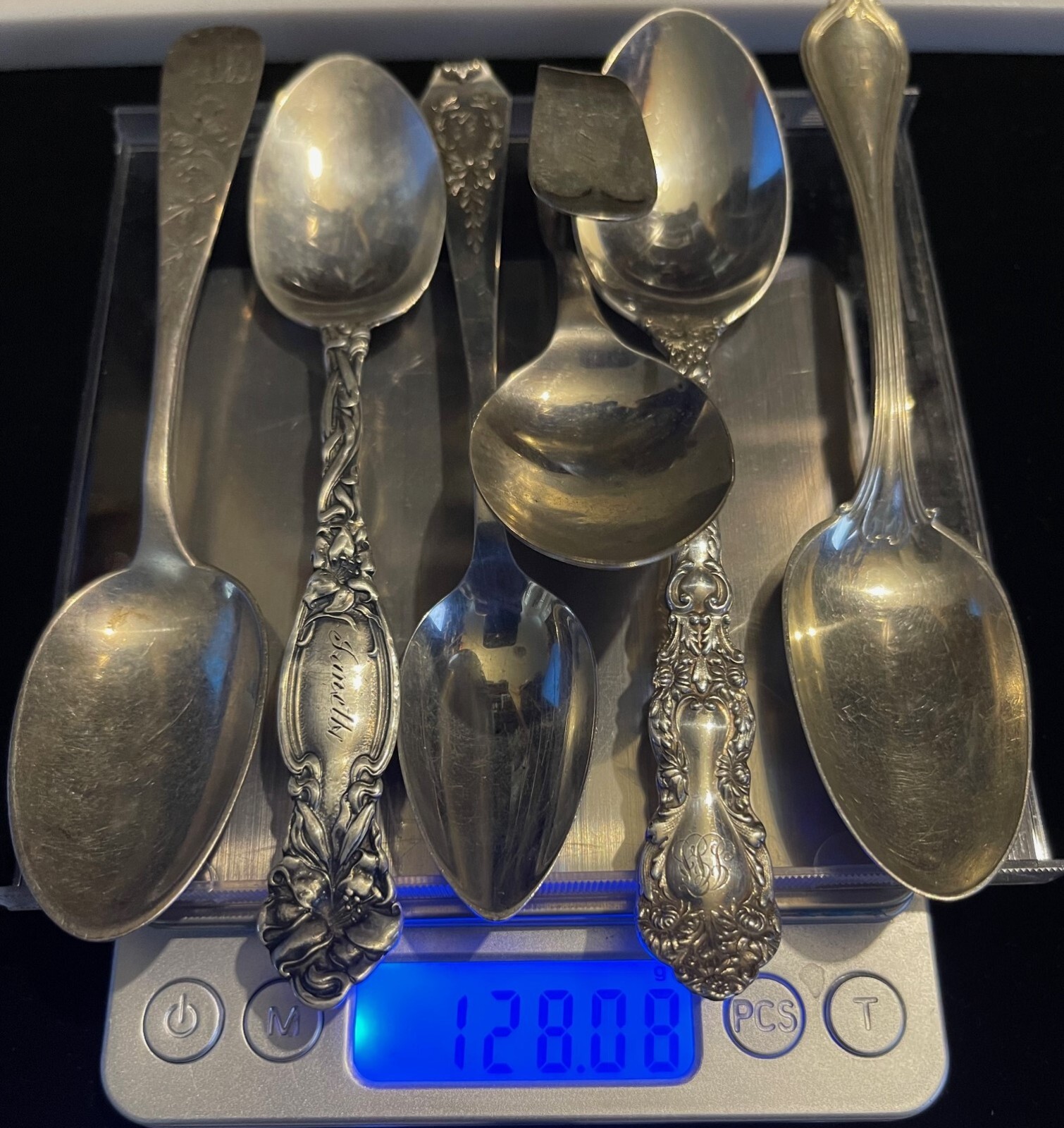 Sterling Silver Spoons Mixed Lot_ 128.08 gm wt. Scrap or NOT? eBay