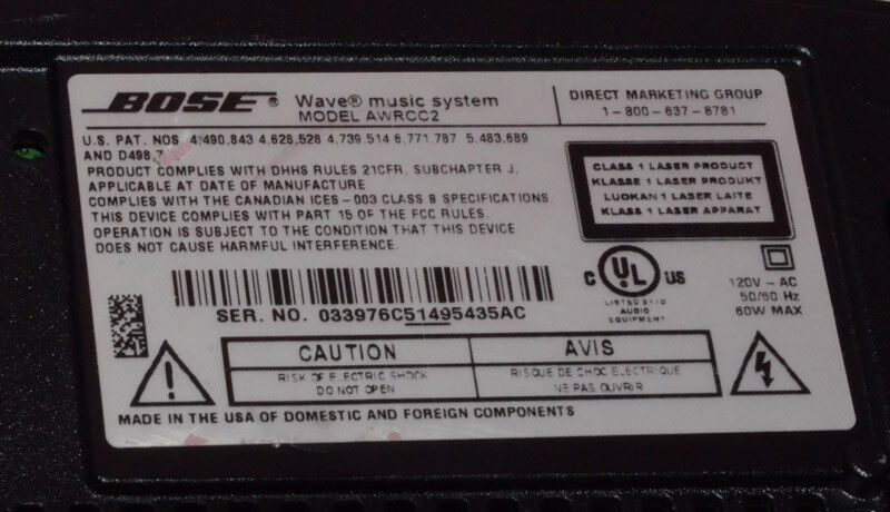 Bose Wave Music System Model AWRCC2. | eBay Bose Wave Music System Model AWRCC2. | eBay