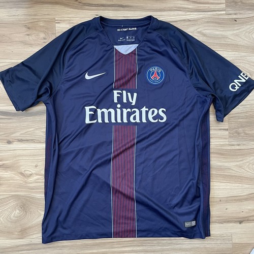 2016-17 blau Nike Fußball Trikot Paris Saint Germain PSG Heim Herren Größe 2XL XXL