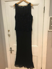 Beautiful JKara New York, Long black evening/prom/maxi dress Size 10