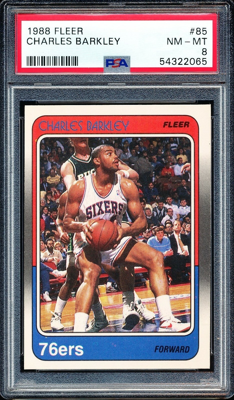 1988-89 Fleer #85 ~ CHARLES BARKLEY ~ PSA 8