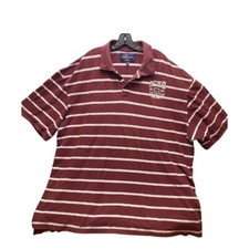 Ecko Unltd Shirt Mens 5XB Maroon Striped Embr...