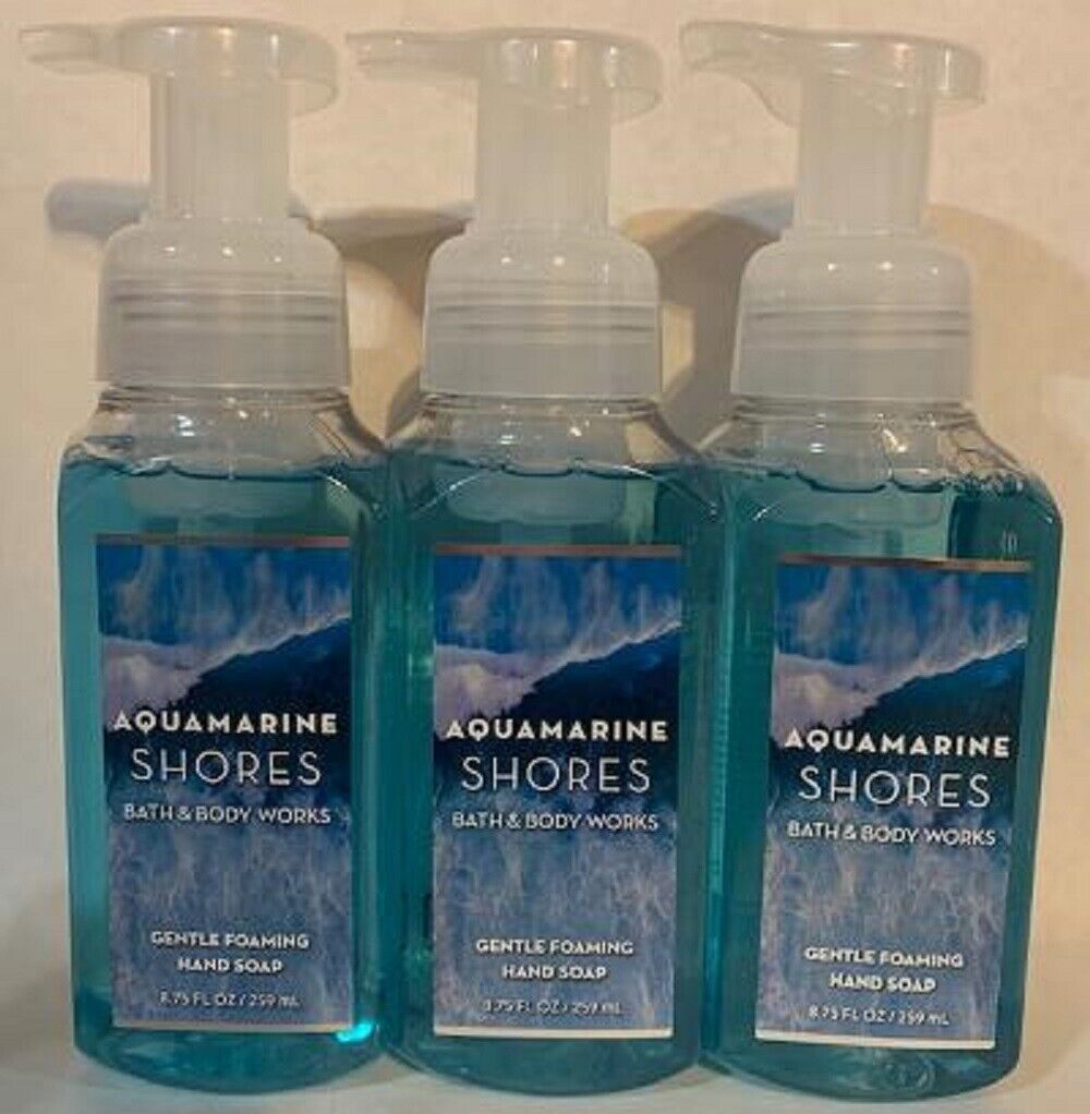 BATH amp; BODY Our shop most popular WORKS AQUAMARINE SHORES HAND 8.75 FOAMING SOAP O 67% OFF of fixed price