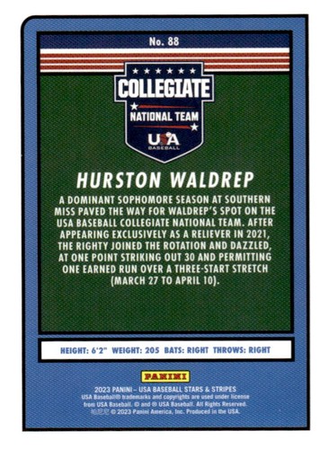 2023 Panini USA Baseball Stars & Stripes Trading Cards - You Pick! - Picture 84 of 98