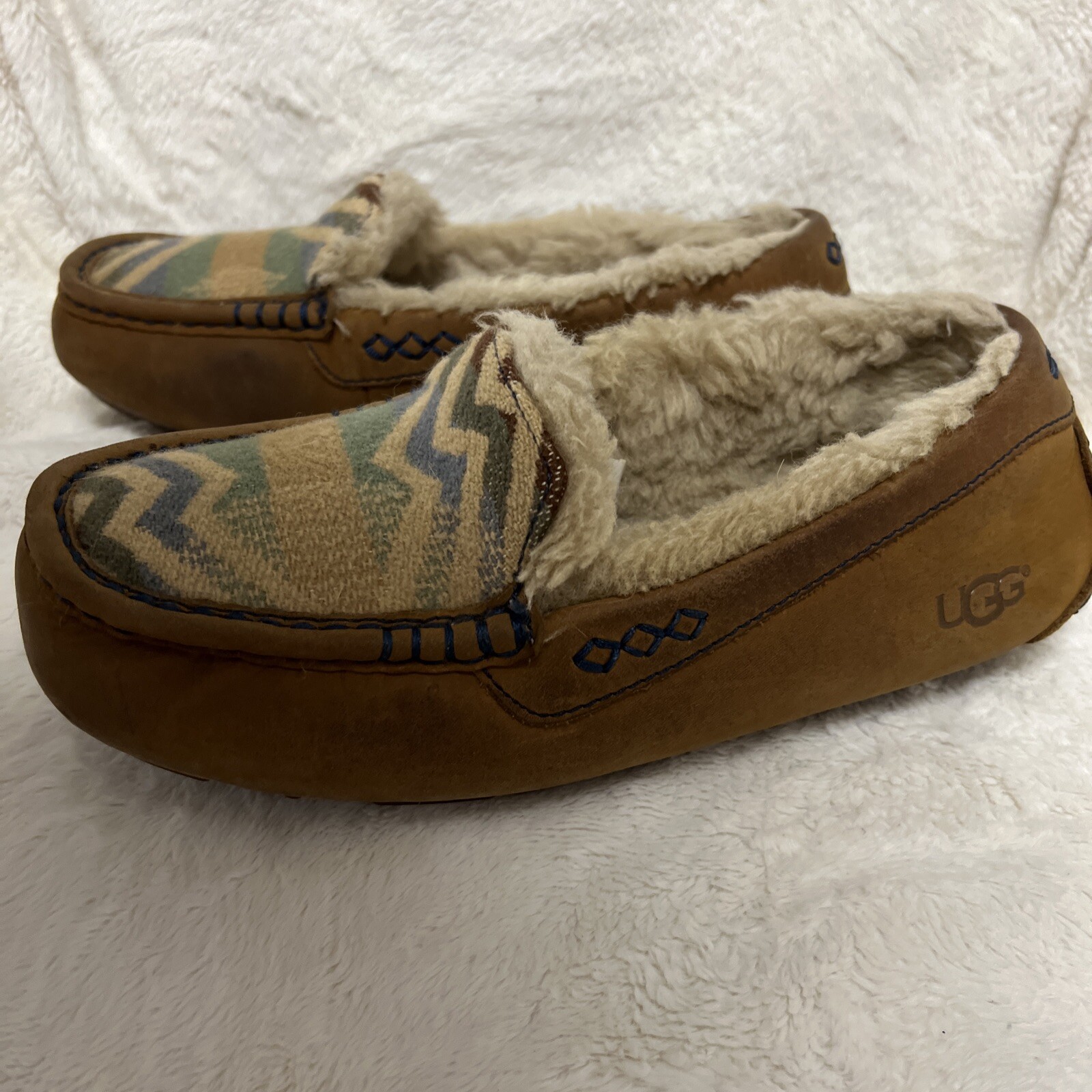 UGG Pendleton moccasins Slippers Aztec Pattern S/N 2010220 SZ Women’s