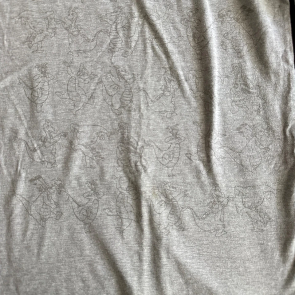 Camisa Manga Larga Disneyland Resort Figment S Hanes Gris 90% Algodón 10% Poliéster Foto 2 de 4