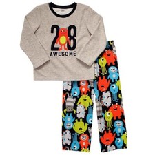 Carter's Boy's Awesome Monster Fleece Pajama Pants Set, Size 4