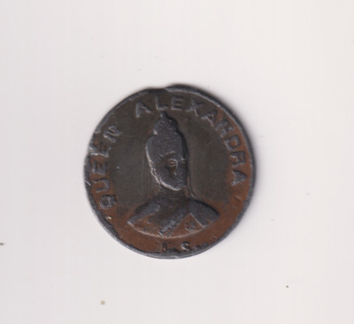 King Edward VII Queen Alexandra Medal Made In France RARE NICE GRADE GG165