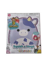 Squishmallow Squish A Longs Clip A Longs Mini Figure Lot Purple Cow Box NEW