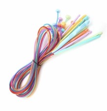 Set of 12 Pcs ABS Flexible Afghan Tunisian Crochet Hooks Sizes: 3.5 mm - 12 mm