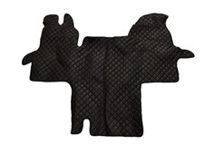 Nero+Blu Ecopelle Completo Tappetini per Renault Master 2 2003-2009 Bus Lefthd