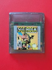 SGT. Rock: On the Frontline Game Boy Color Nintendo GBC War Shooter Authentic