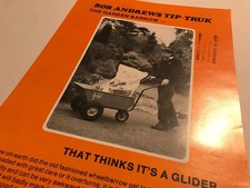 Bob Andrews Tip Truk Wheelbarrow Original 1970s Vintage Sales Brochure