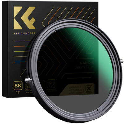 K&F CONCEPT 2 in 1 Variable Fader ND2-32 & CPL Filter 49/55/58/62/67/72/77/82mm