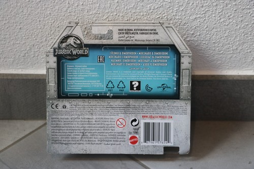 Jurassic Warriors Of The World Mattel Mercenary Dimorphodon Ankylosaurus Park - Imagen 2 de 4