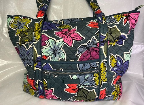 Vera Bradley Falling Flowers Tote, Multi Pockets