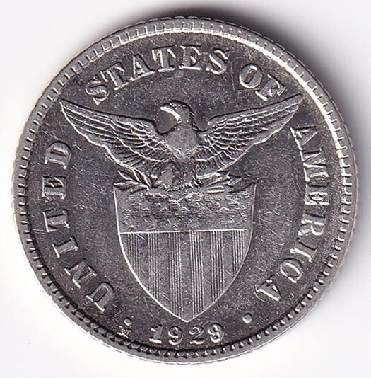 アメリカ領フィリピン 1905年 S 20Centavos 銀貨 アメリカ領フィリピン 1905年 S 20Centavos 銀貨 philippines-20