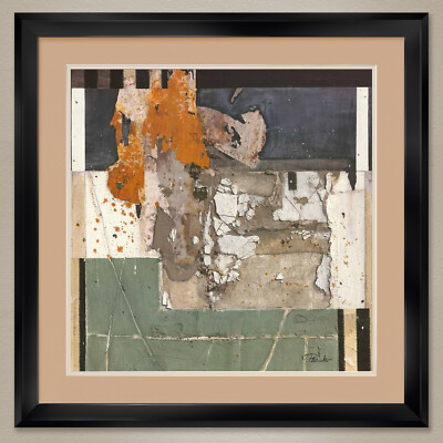 35W''x35H'': SPRING III by KARIN PLANKER - DOUBLE MATTE, GLASS and FRAME