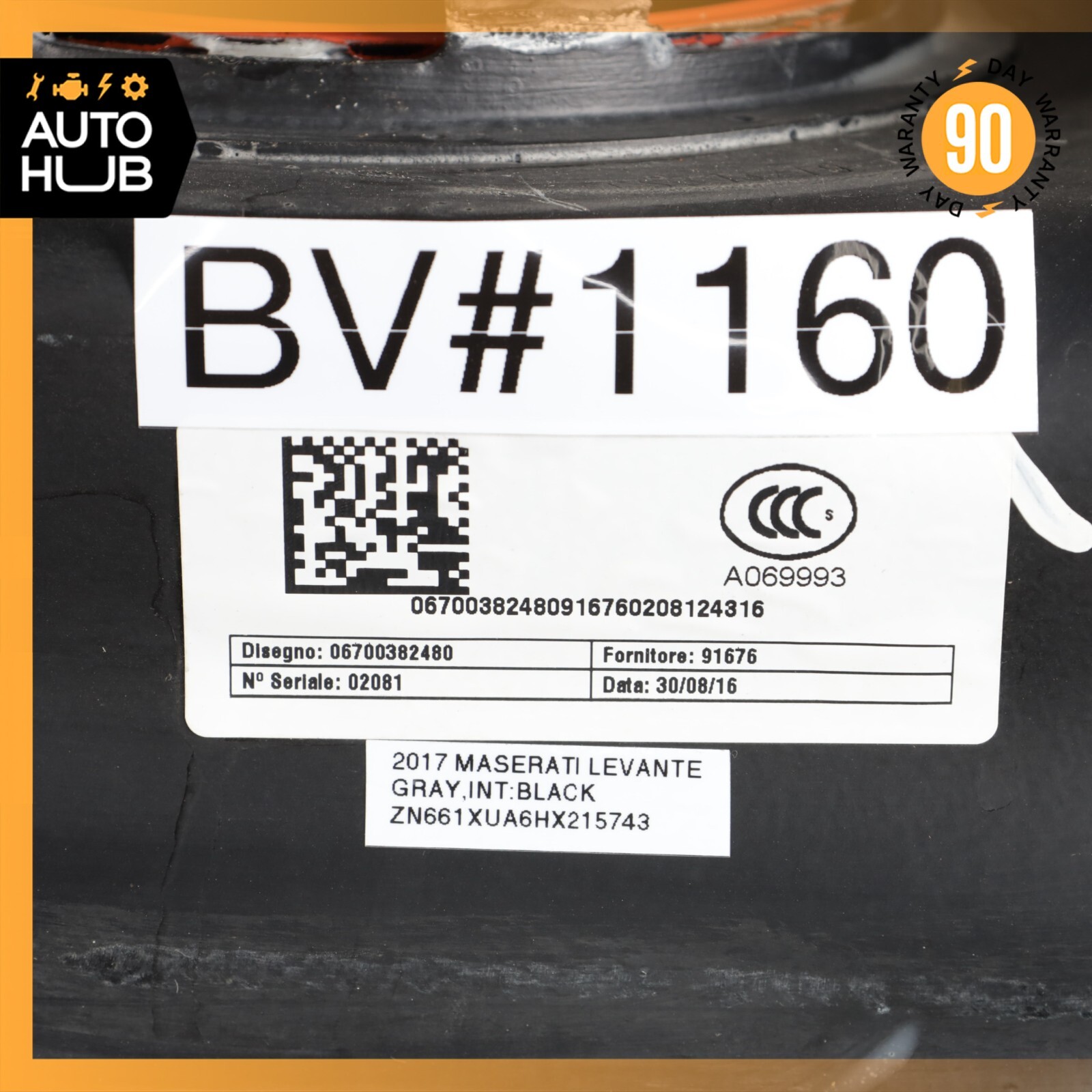 17-20 Maserati Levante Ghibli 3.0L Gas Fuel Tank Reservoir Assembly OEM 44k