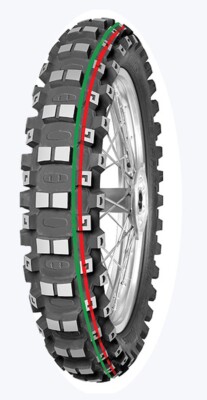 Mitas 110/90-19 TERRA FORCE-MX MH Motocross Competition Red Green Stripe Tire