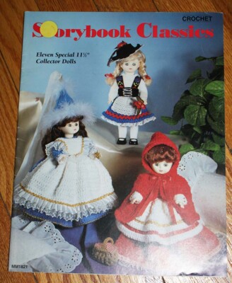  Storybook Classics Crochet 10 Pattern Book Heidi/Queen of Hearts/Snow White+++