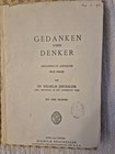 Gedanken und Denker: Neue Folge - Wilhelm Jerusalem (1925) Braumüller, Jugendsti