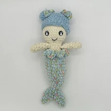 Handmade Colorful Crocheted Mermaid Plush Figure 14 Inches Very Soft And Cuddly