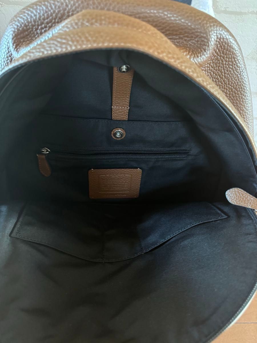 Coach Charles Patchwork Leather Backpack Brown Ne… - image 5