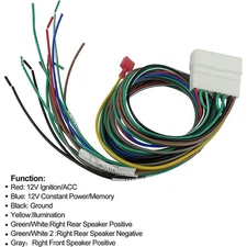 12V Radio Wiring Harness Amplifier Bypass Stereo Plug for IS300 2001-2005