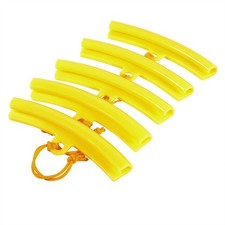 Wheel Rim Protectors 5Pcs PU Tire Changer Guard 5.91x0.98 Inch Yellow