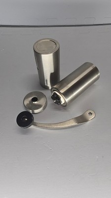 JavaPresse Manual Coffee Grinder Conical Burr Mill Brushed Stainless Steel