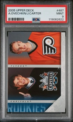 2005-06 Upper Deck Young Guns Checklist Ovechkin / Carter BGS PSA 9 #487