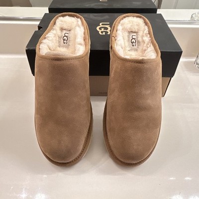 UGG Men's Classic Slip-On Suede Slippers Chestnut US 11 - NEW