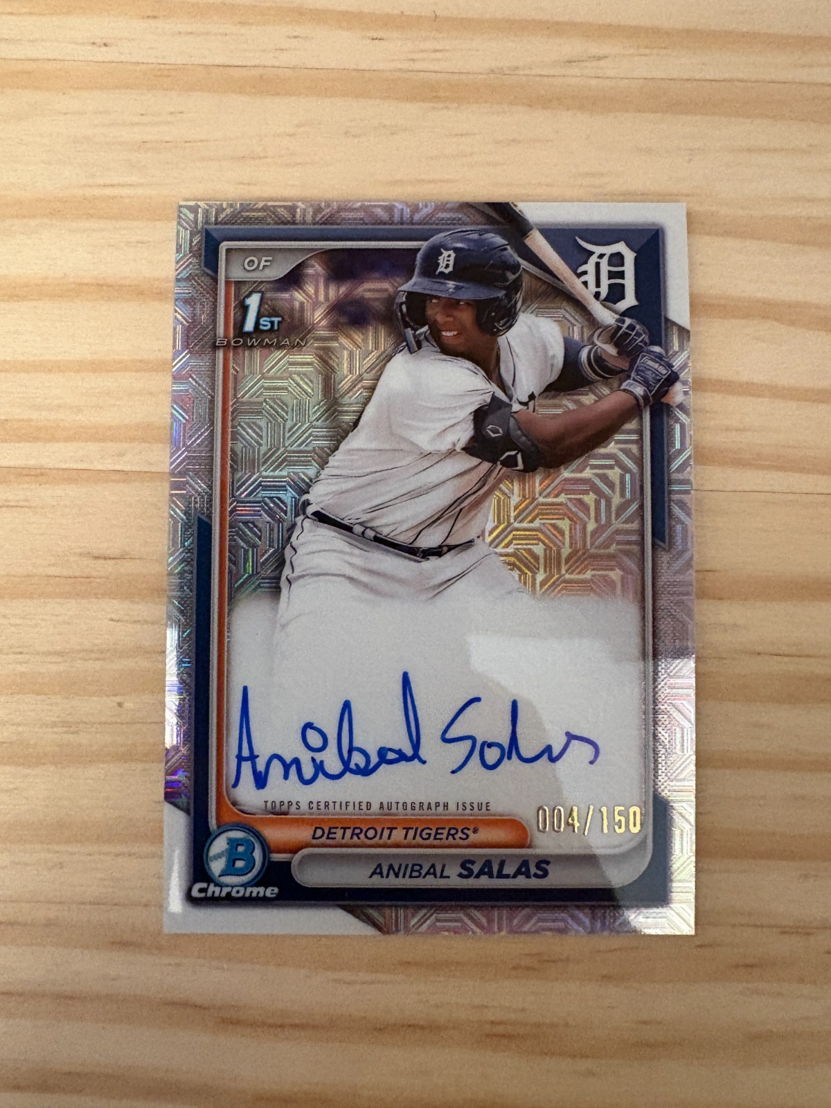 2024 Bowman Chrome Prospect AUTO HTA Choice Refractors #CPAASA Anibal Salas /150