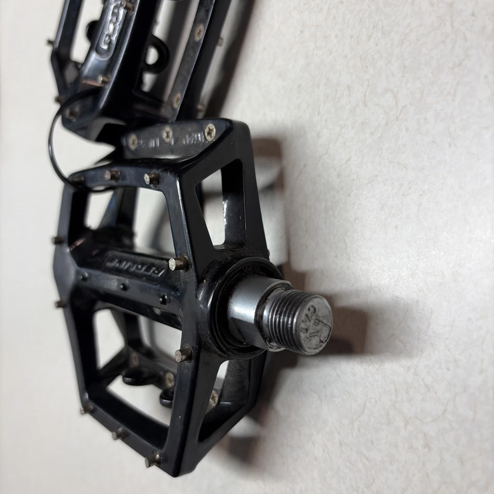 Vintage Redline LU-313 Alloy Platform Pedals 9/16" Black MTB BMX 90's - Image 4 of 4
