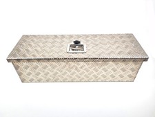 Boîte de rangement en aluminium tôle ondulée 100 x 50 x 50 cm boîte en alumin...