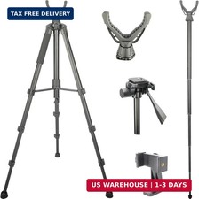 Shooting Tripod for Rifles with 360 V-Yoke Rest,Adjustable Height Hunting Tripo