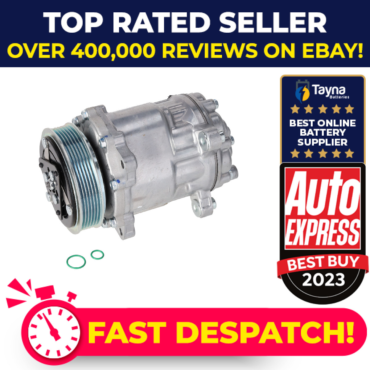 Air Con Compressor fits PEUGEOT 307 3E, 3H 1.6D 03 to 09 AC Conditioning Febi