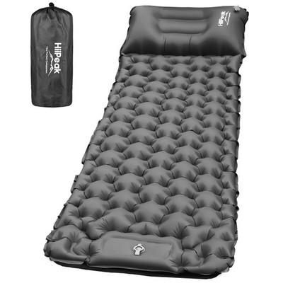 Camping Isomatte Ultraleichte Campingmatte mit Kissen Integrierter Fuß UK