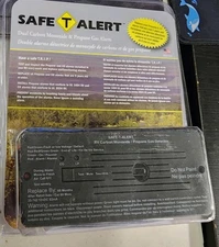 Safe-T-Alert 35-742-BL RV CO & Propane Gas Alarm 12V Flush Mount Black Open Box