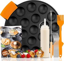 Poffertjes Pan - Mini Pancake Maker - Pancake Pan - 19 Mini Pancakes - Eggs Crep