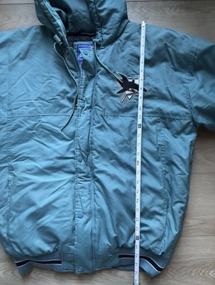 Vintage 1990s San Jose Sharks Starter Puffer Jacket Blue Size