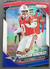 2025 Panini Prizm Football - Christian Gonzalez #176 Red White Blue Prizm