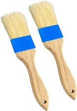 Pastry Basting Brush - Food Grade, Non-Shedding Natural Bristle, Heat Resistant