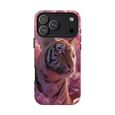 For iPhone/Galaxy/Pixel | Phone Ink Case - Tiger Pink Roses
