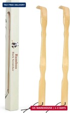 YIMICOO 2 Pack Wooden Bamboo Back Scratcher, 17 Inch Long Handle Back Scratchers