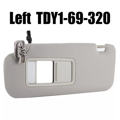 For Mazda CX9 2007 to 2015 Left Driver Sun Visor Gray with Mirror Light - Picture 2 of 12