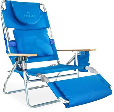the Deluxe 3N1 Lightweight Lawn Beach Reclining Lounge Chair W/ Footrest Outdoor
