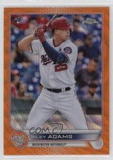 2022 Topps Chrome Orange Wave Refractor /25 Riley Adams #103 x2o