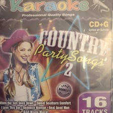 Karaoke Country Party Songs 2 CD G 16 Performance Tracks Brand New/Sealed 